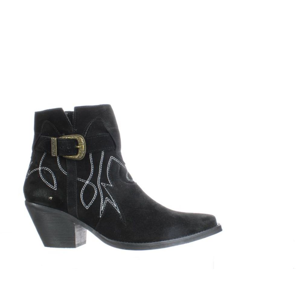 Dingo Womens Easy Does It Black Ankle Boots Size 8.5 Medium (B, M)